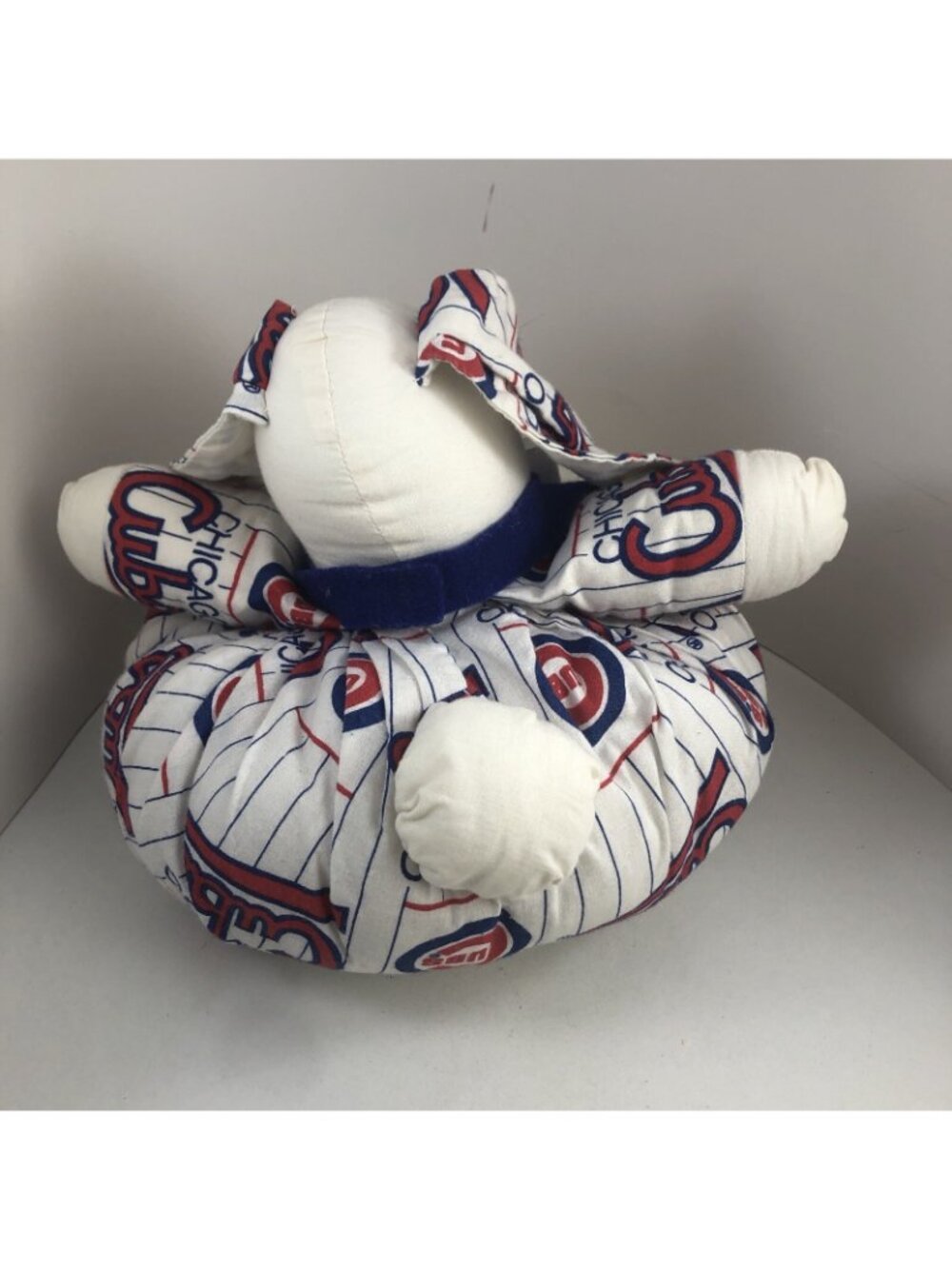 Vintage Chicago Cubs Rabbit Stuffed Plush Handmade OOAK Collectible - Picture 3 of 5